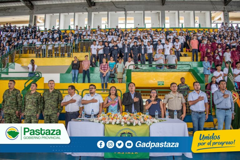 Se llevó a cabo el acto inaugural de los Juegos Deportivos Estudiantiles Pastaza 2022