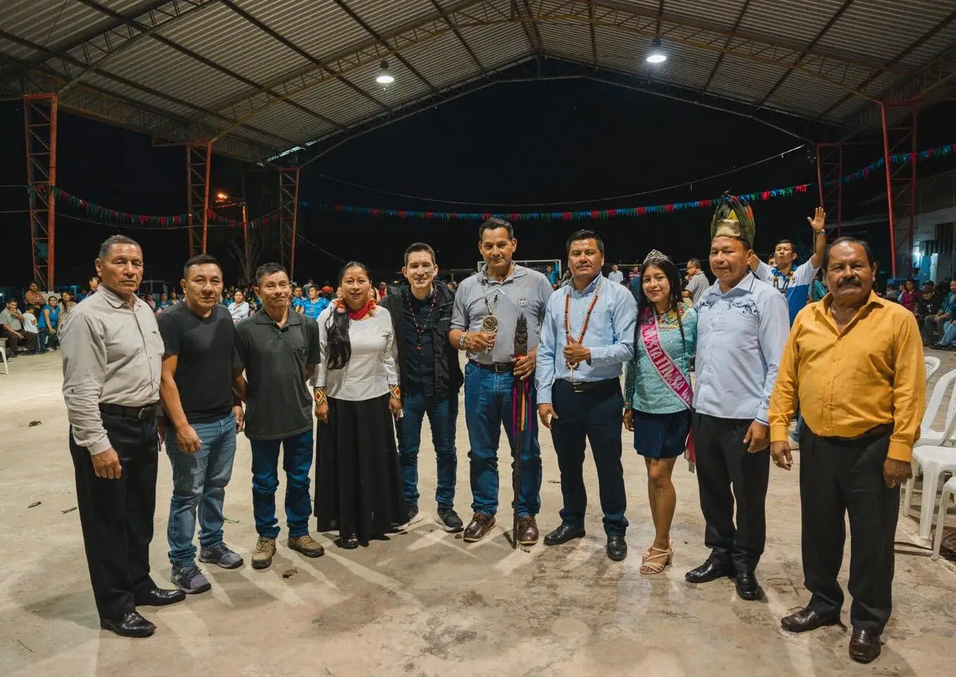El prefecto André Granda junto a la Viceprefecta Lineth Calapucha, participaron de los eventos de aniversario de las comunidades: 20 de Marzo y San José de Wapuno.