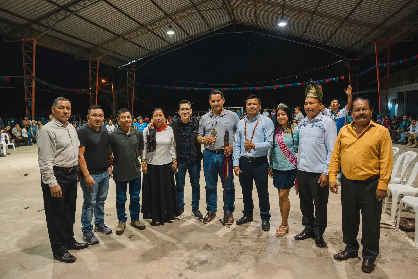 El prefecto André Granda junto a la Viceprefecta Lineth Calapucha, participaron de los eventos de aniversario de las comunidades: 20 de Marzo y San José de Wapuno.