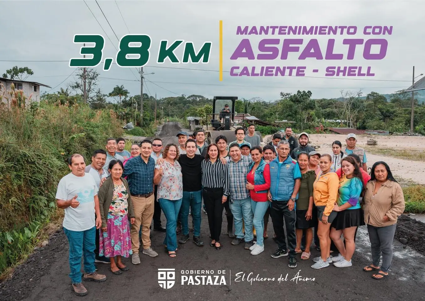 Prefecto André Granda realizó un recorrido y monitoreo de los primeros trabajos, previos al mantenimiento con asfalto caliente.