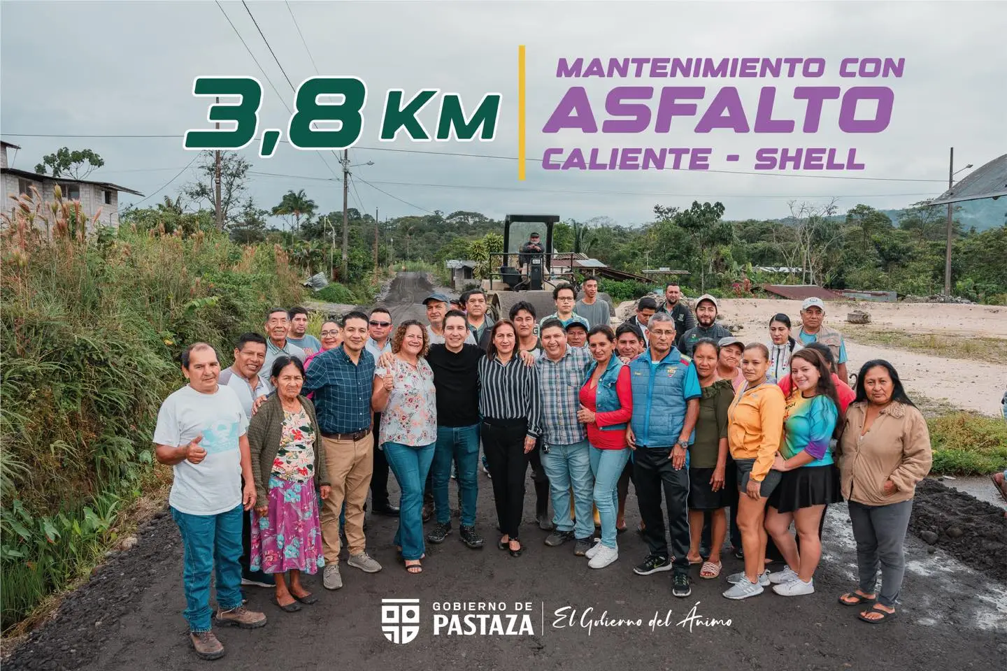 Prefecto André Granda realizó un recorrido y monitoreo de los primeros trabajos, previos al mantenimiento con asfalto caliente.