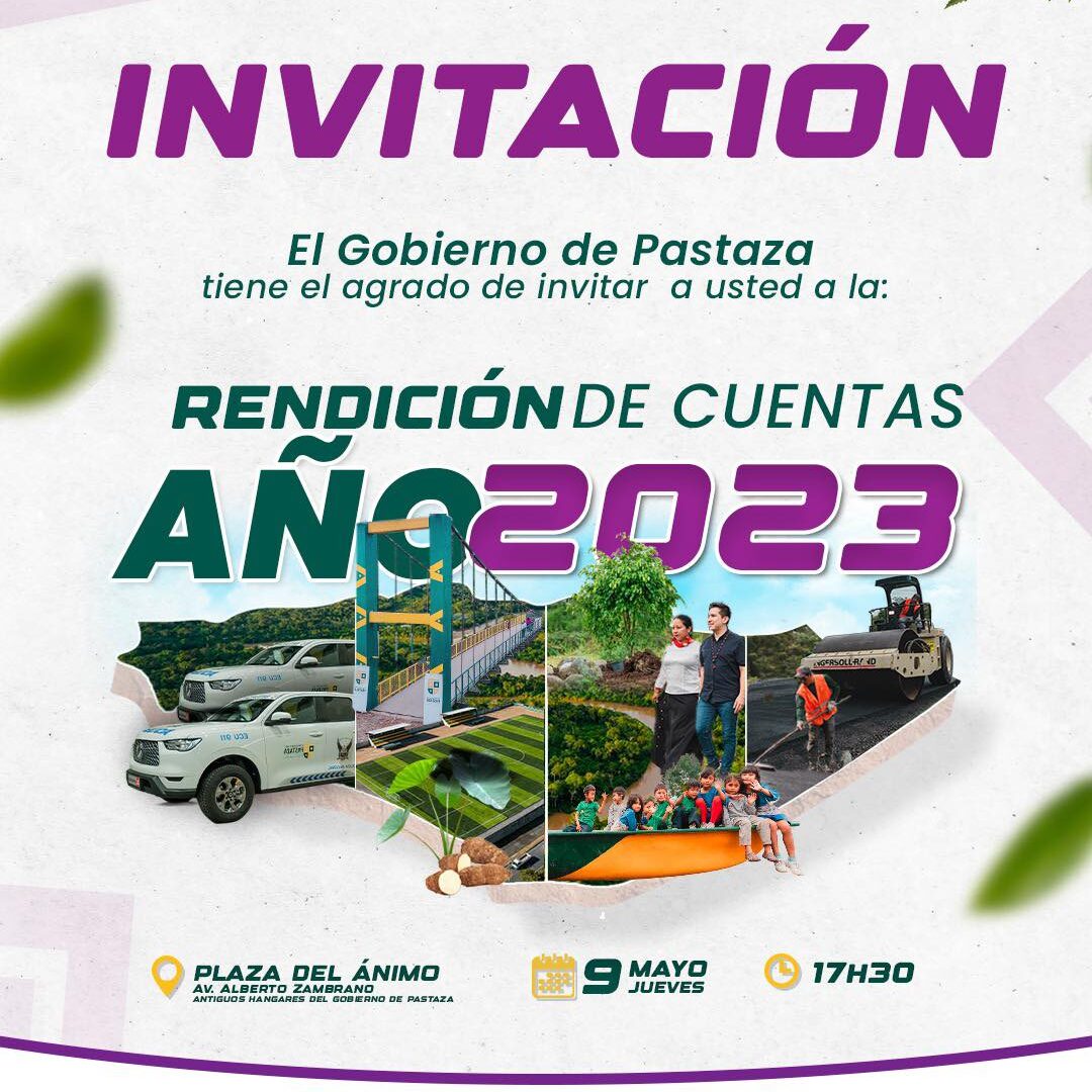 Invitación a Rendición de Cuentas.