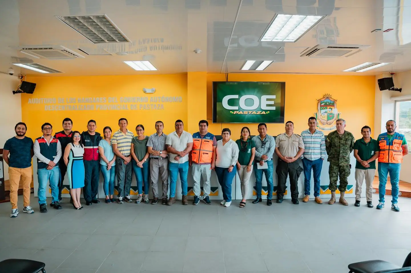COE Provincial se reunió para analizar la situación del puente sobre el Río Pindo.