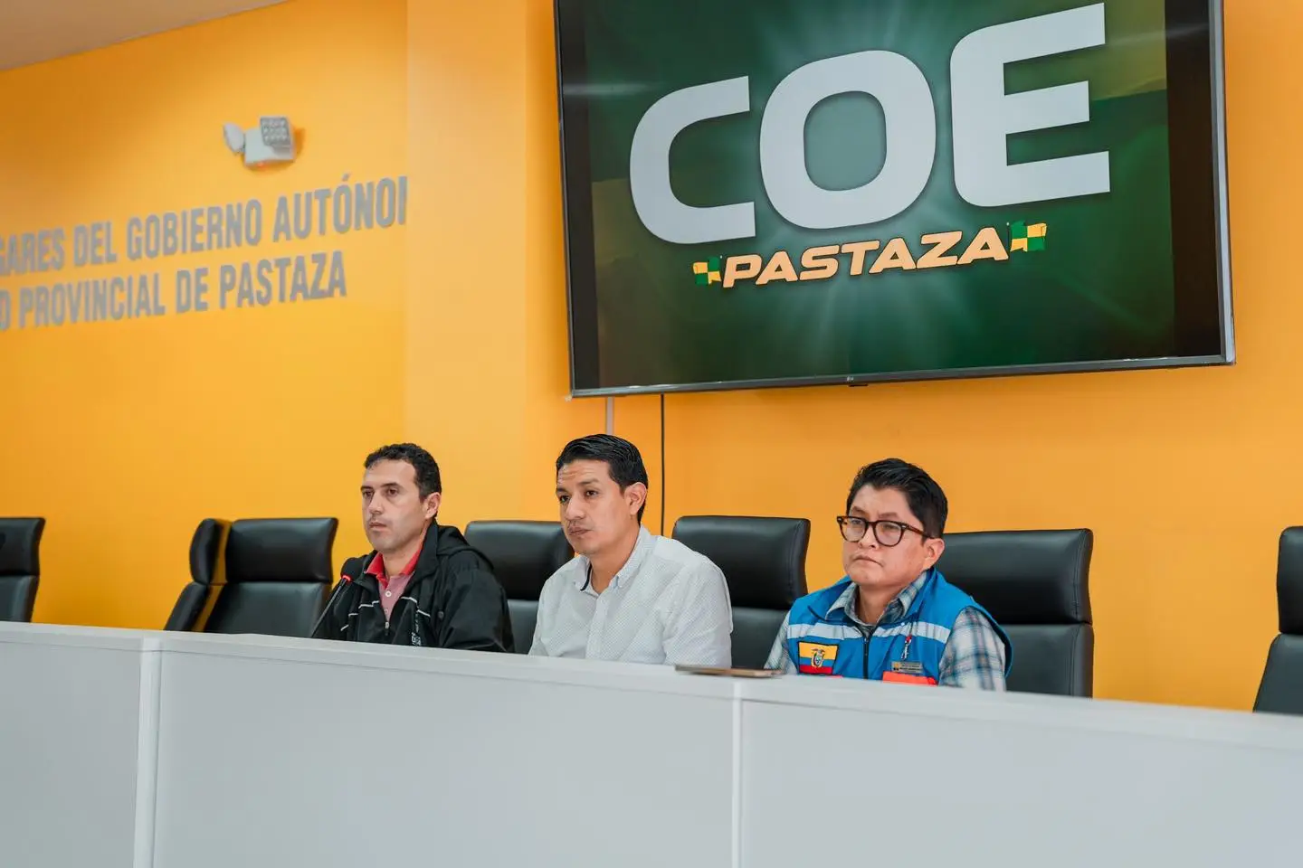 COE Provincial activado por emergencia del puente sobre el río Pindo.