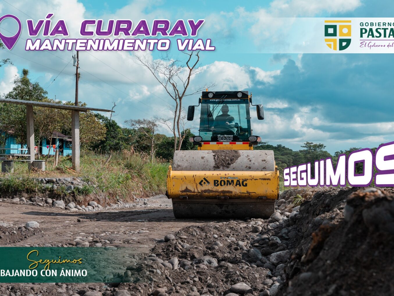 La vía Curaray retoma con fuerza el trabajo previo al asfalto.