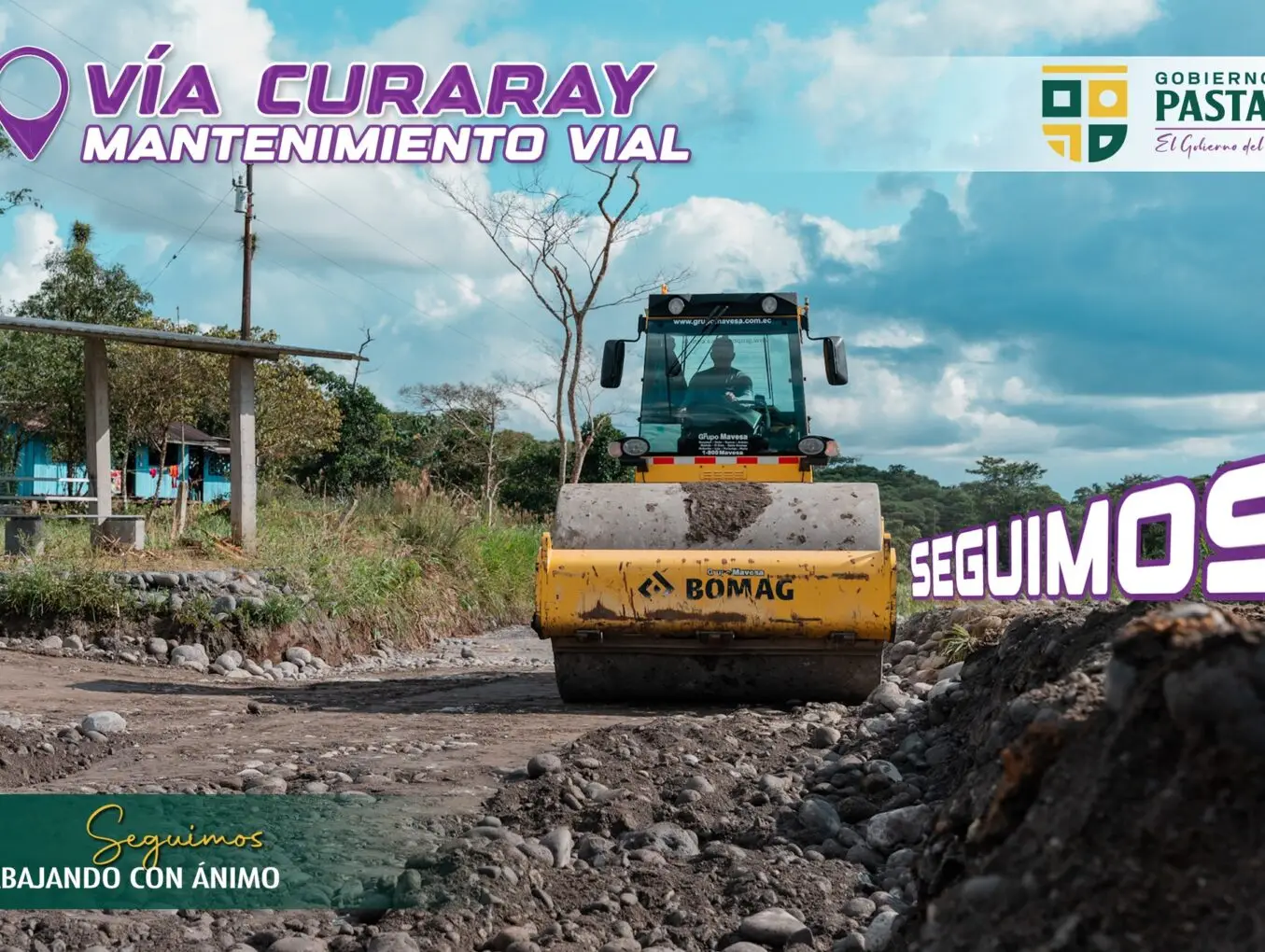 La vía Curaray retoma con fuerza el trabajo previo al asfalto.