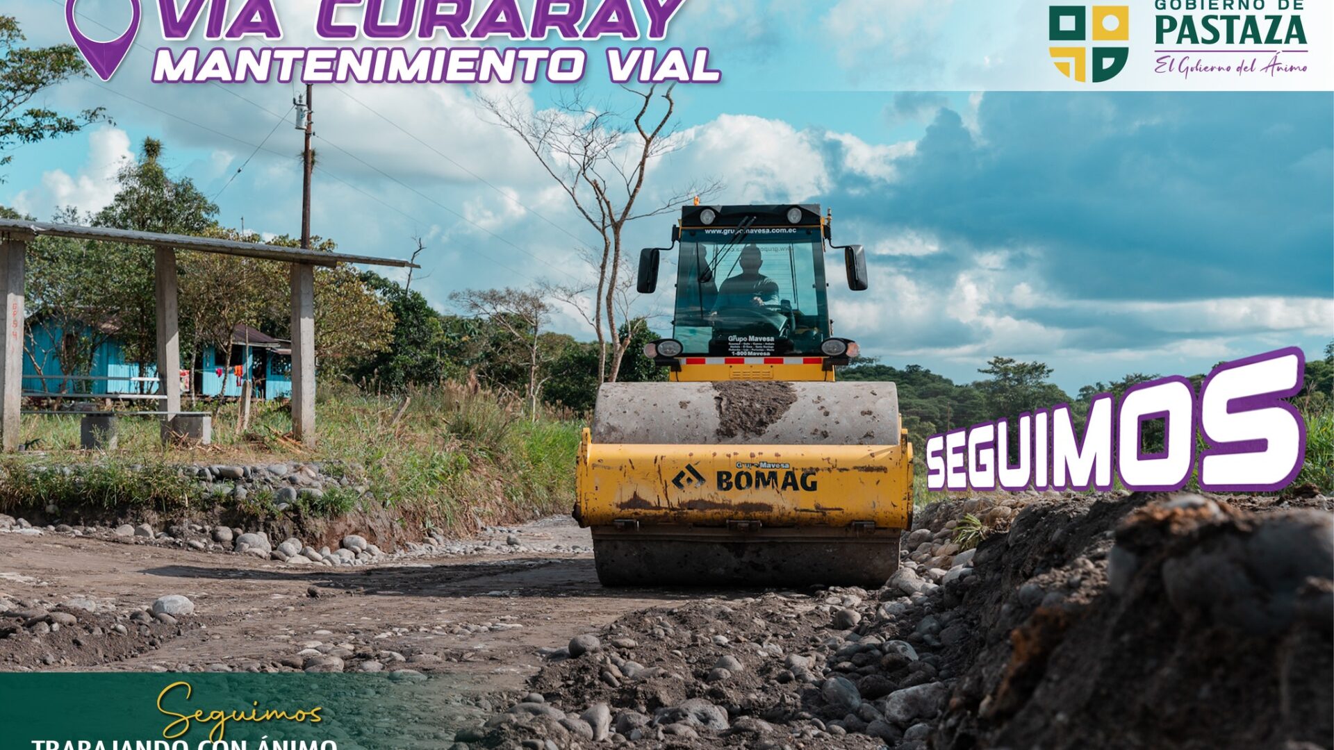 La vía Curaray retoma con fuerza el trabajo previo al asfalto.