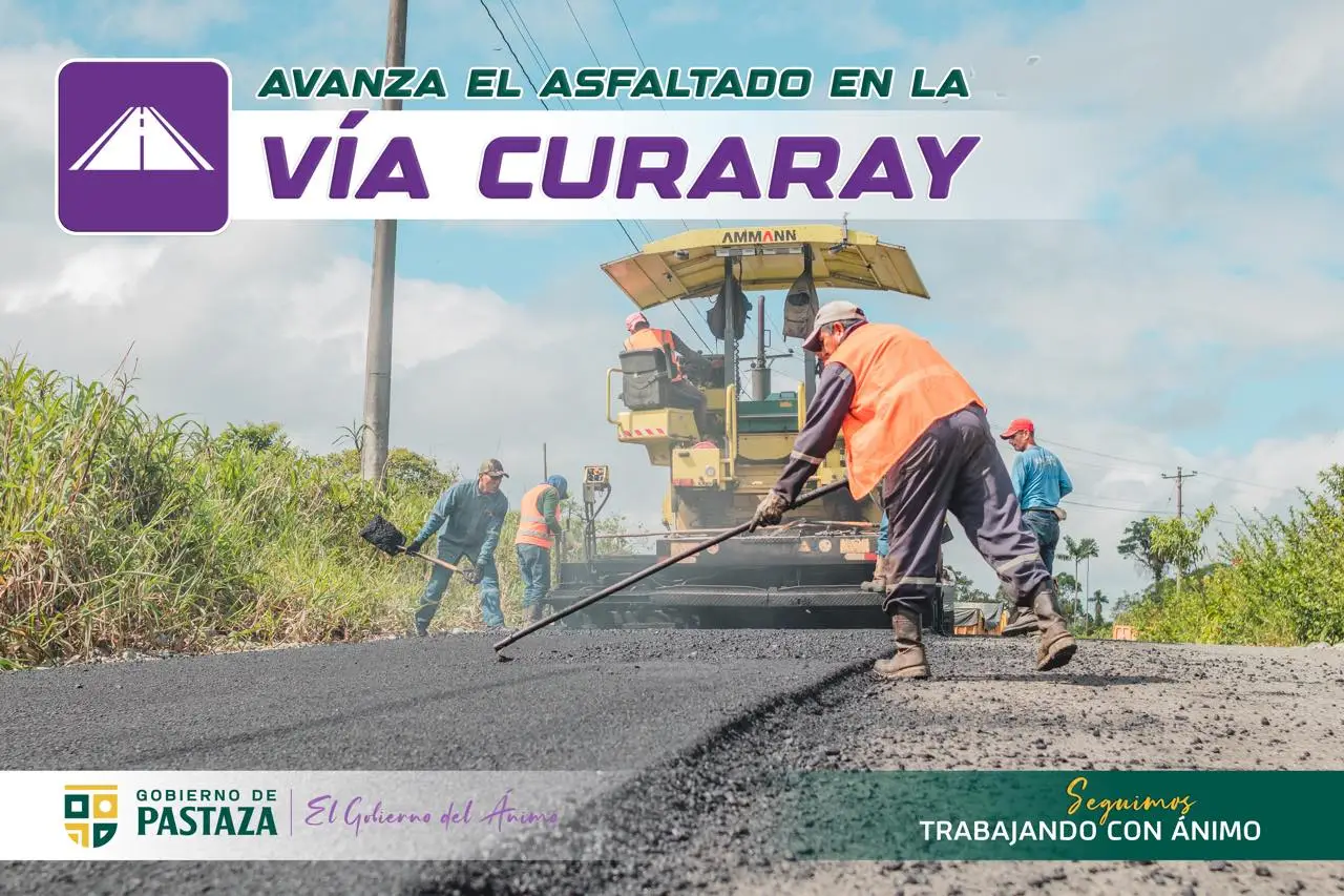 Avanzamos con el asfalto en la vía Curaray.