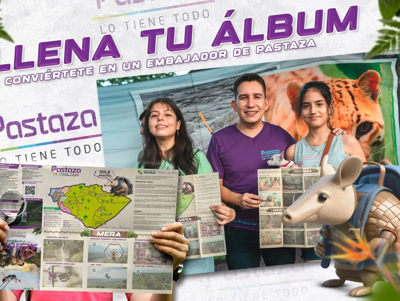 Explora Pastaza con nuestro álbum turístico.