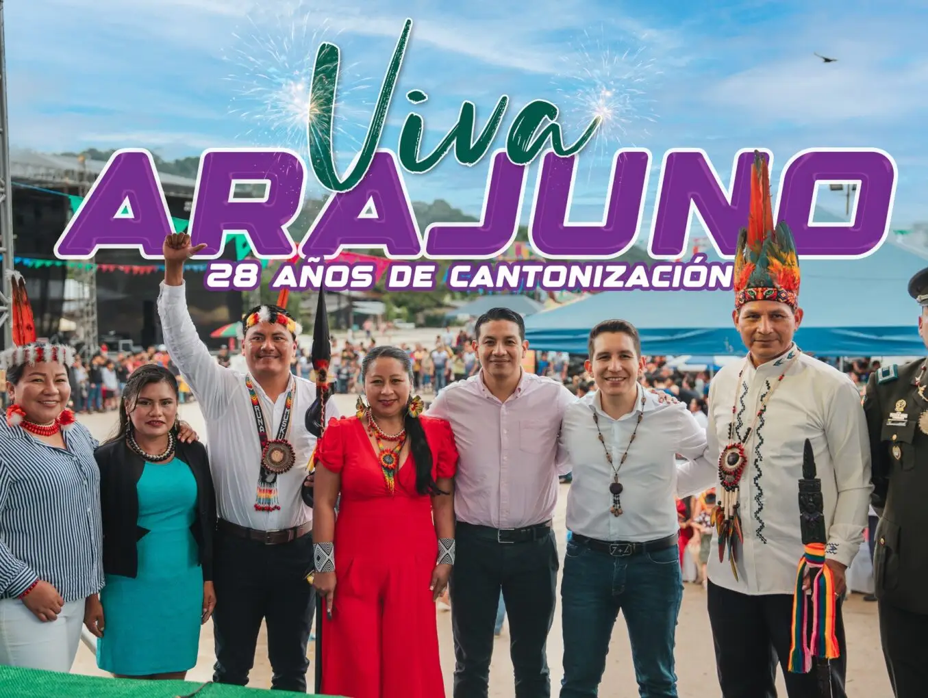 Celebramos 28 años de cantonización de Arajuno con obras.