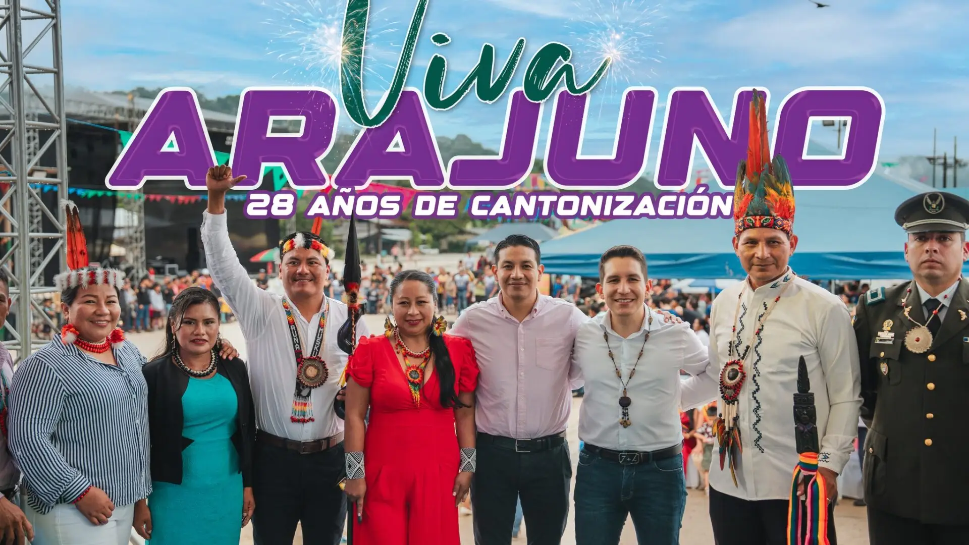 Celebramos 28 años de cantonización de Arajuno con obras.