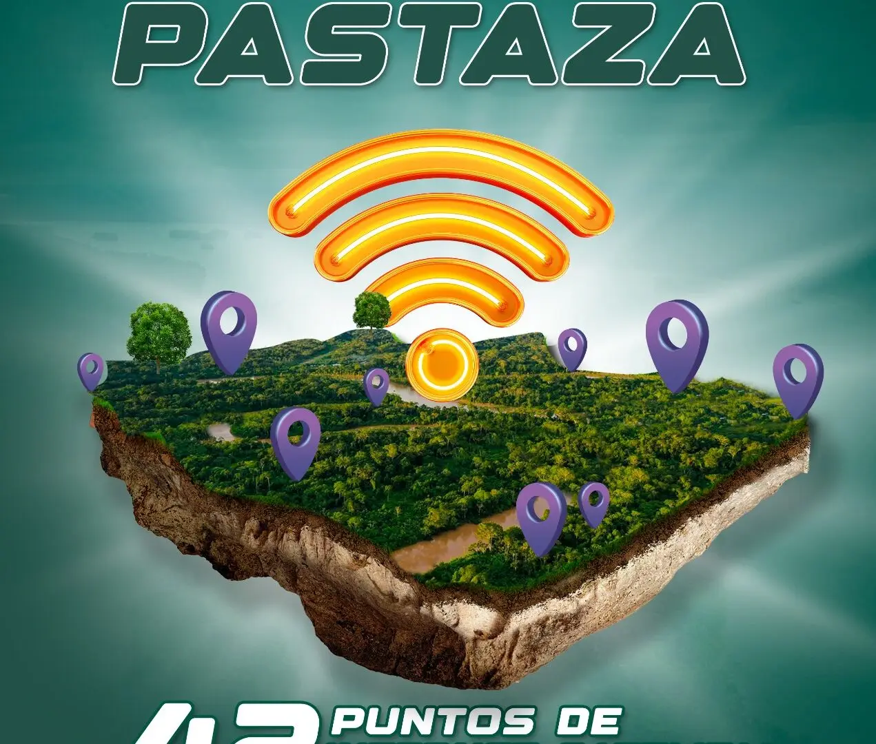 Plan para conectar a las comunidades más alejadas con internet satelital en Pastaza.