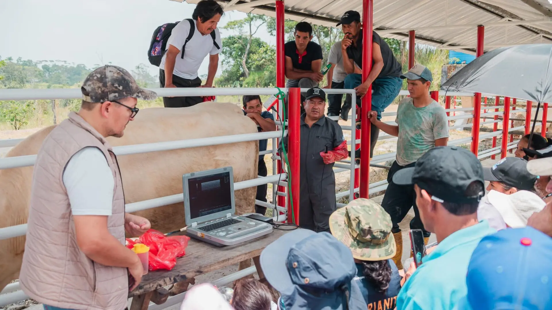 45 productores de la I Escuela de Campo de Ganaderos de El Triunfo.