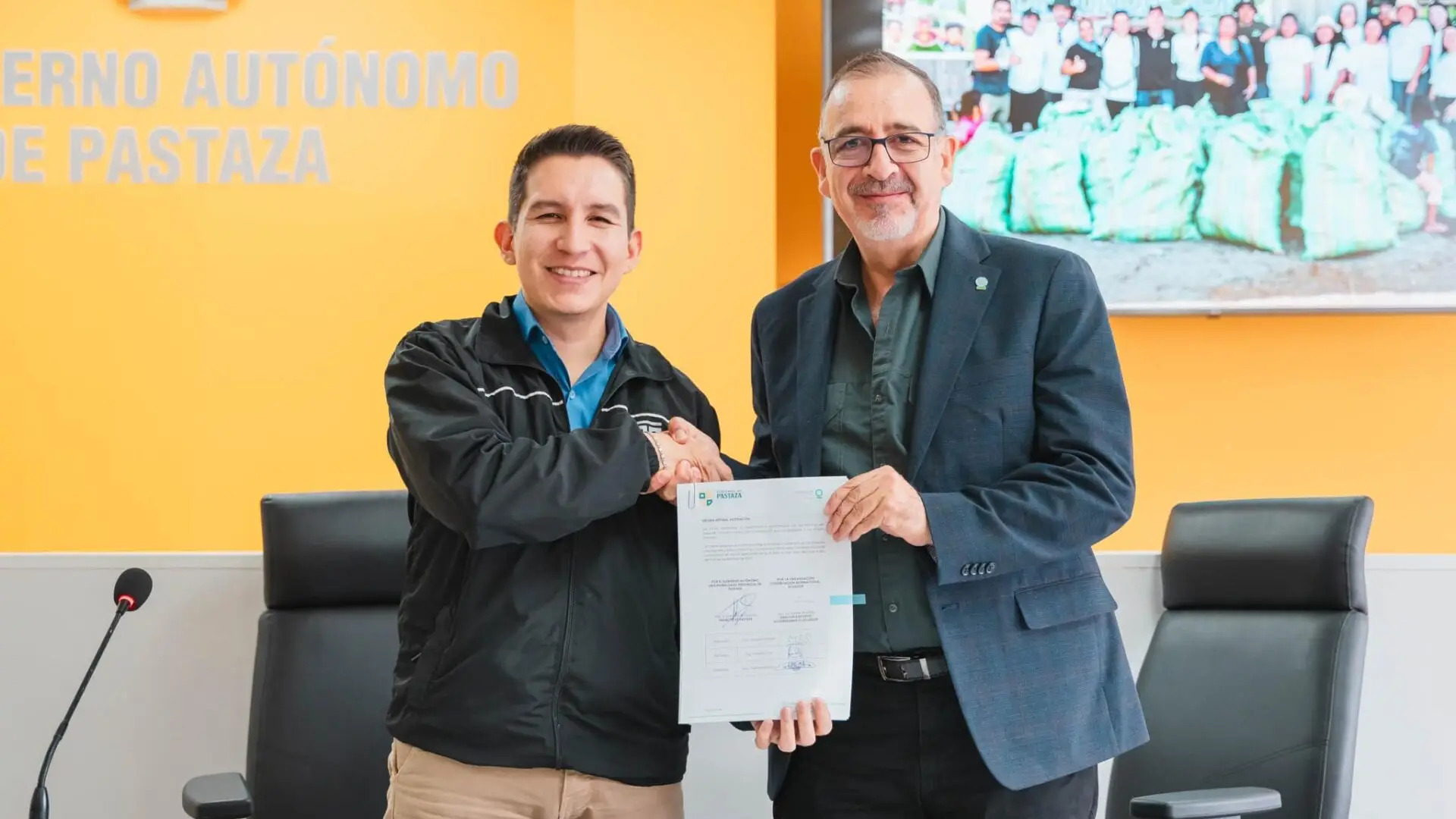 Firma de Convenio Marco de Cooperación con Conservación Internacional Ecuador.