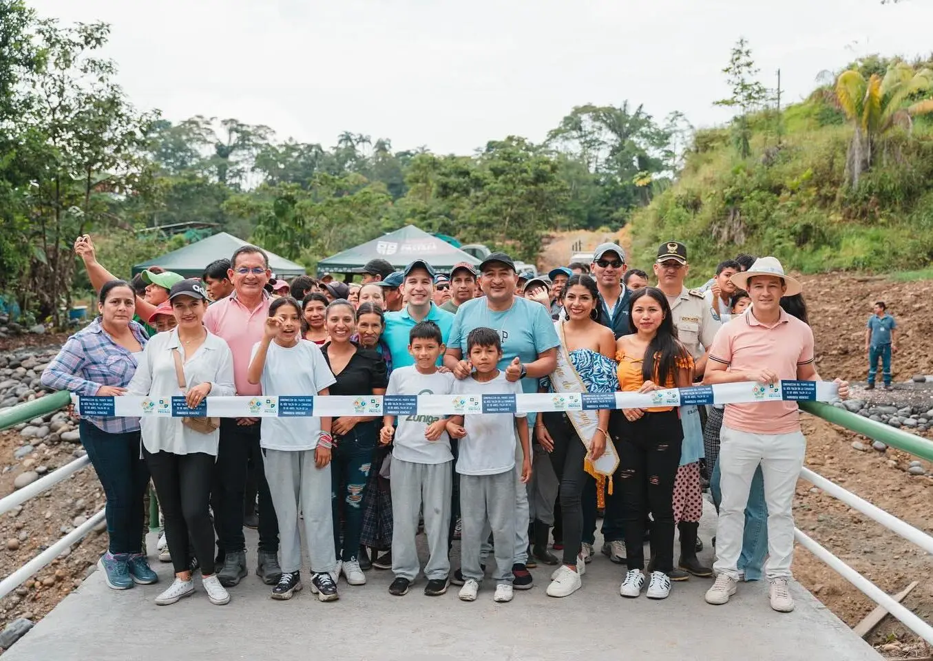 Puente sobre el Río Talín fue inaugurado.