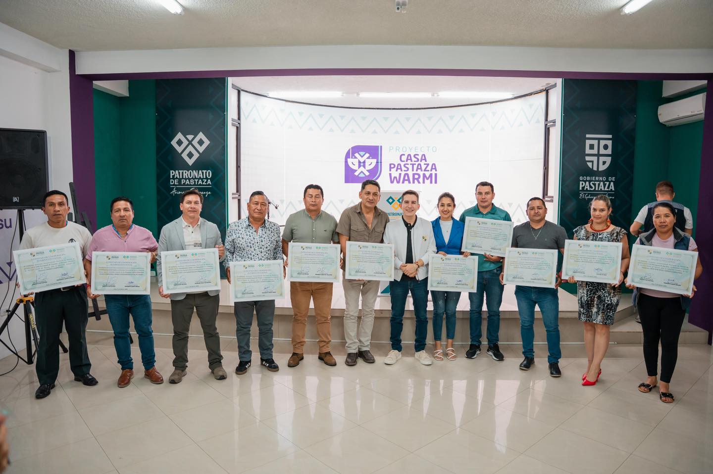 El Gobierno Provincial, en gestión con el Patronato Provincial de Pastaza, firmó 35 convenios interinstitucionales.