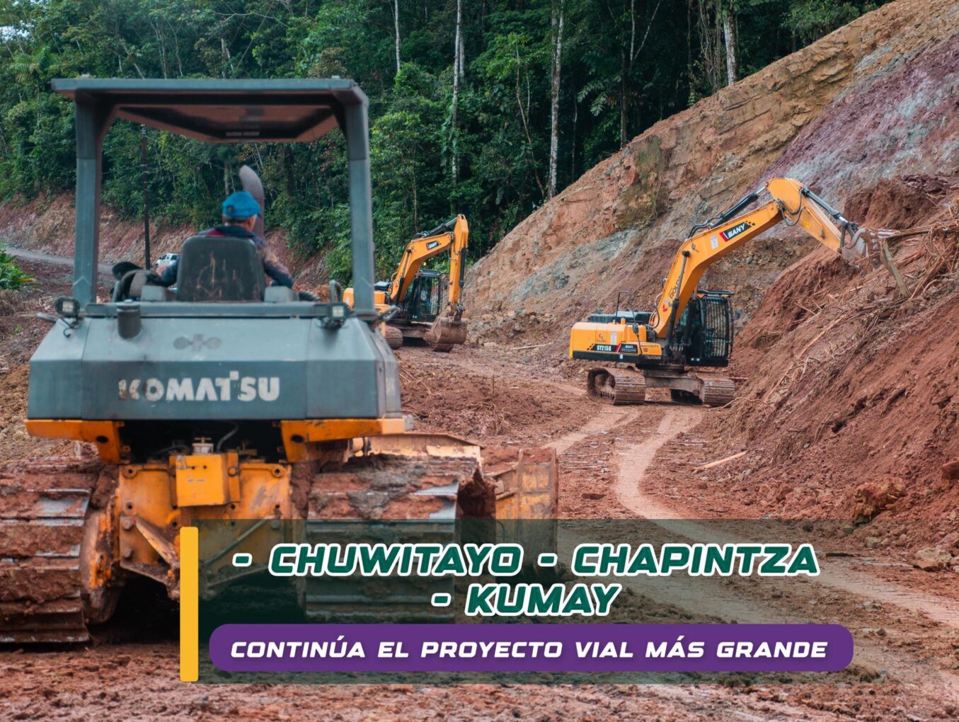 Avanza la gran vía de Pastaza: Chapintza-Kumay-Chuwitayo: 16 kilómetros de esperanza