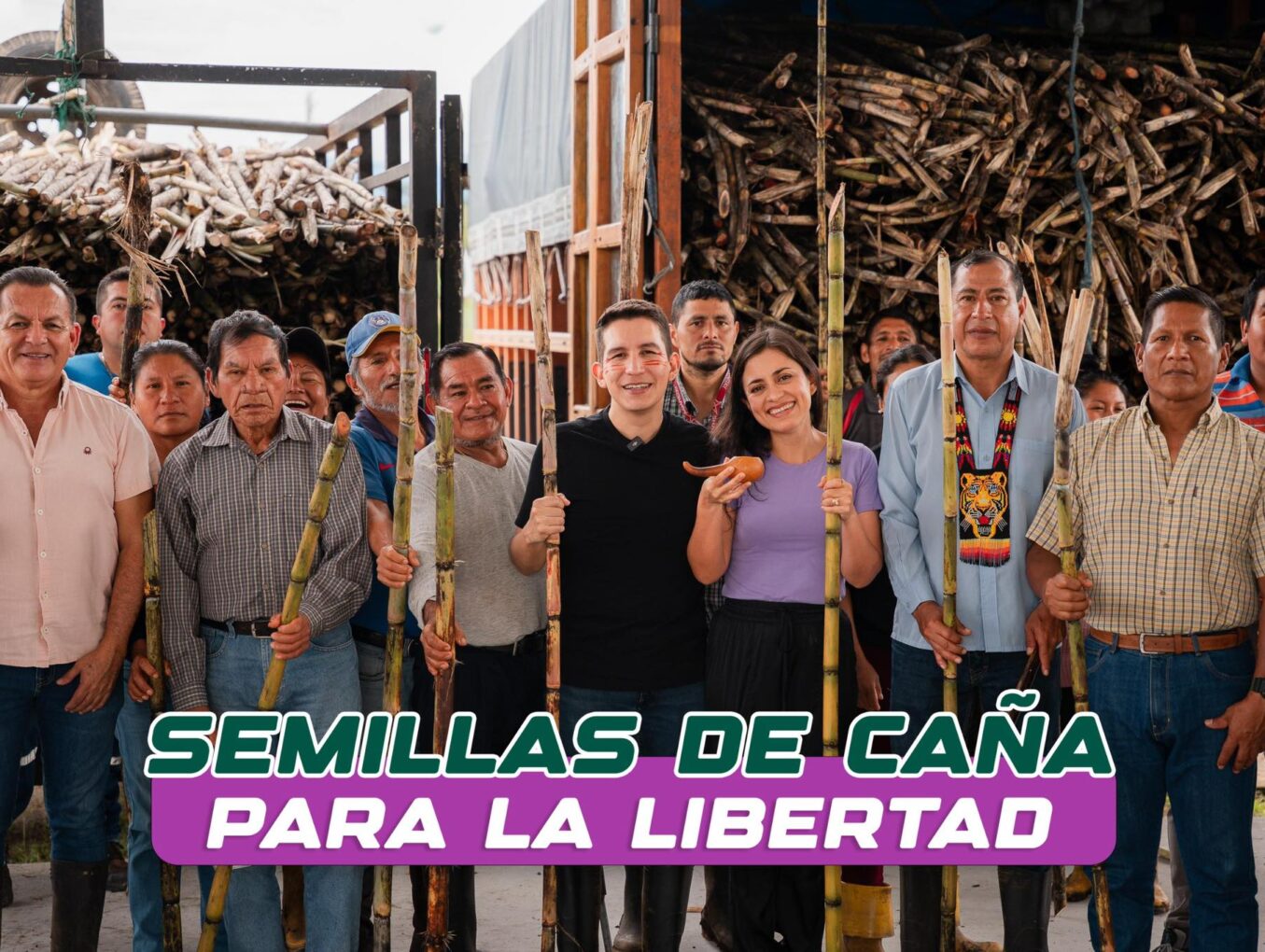 Entregamos semilla de caña a 75 familias de 9 comunidades rurales, que ahora podrán cultivar más de 75 hectáreas.