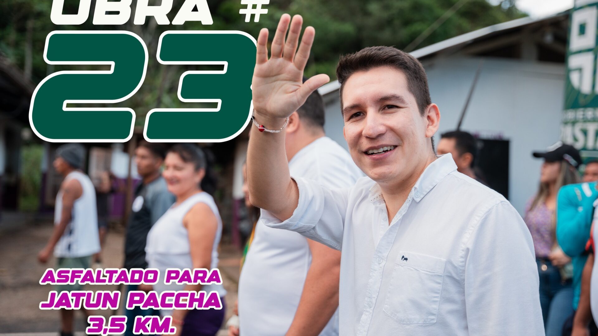 Jatun Paccha ya cuenta con una nueva vía de esperanza y desarrollo