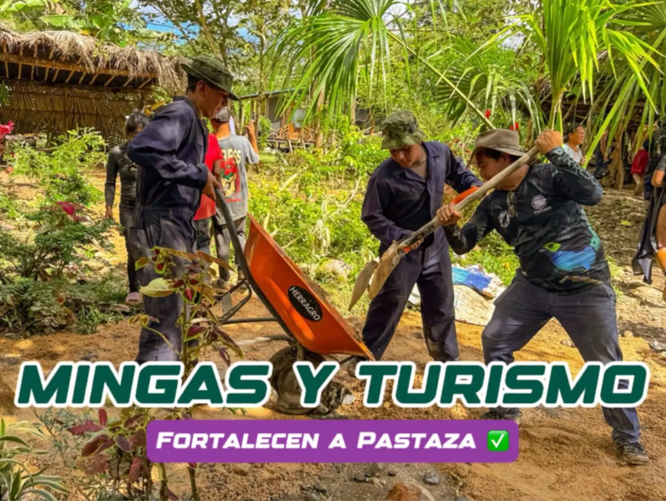 Mingas fortalecen el turismo en Pastaza