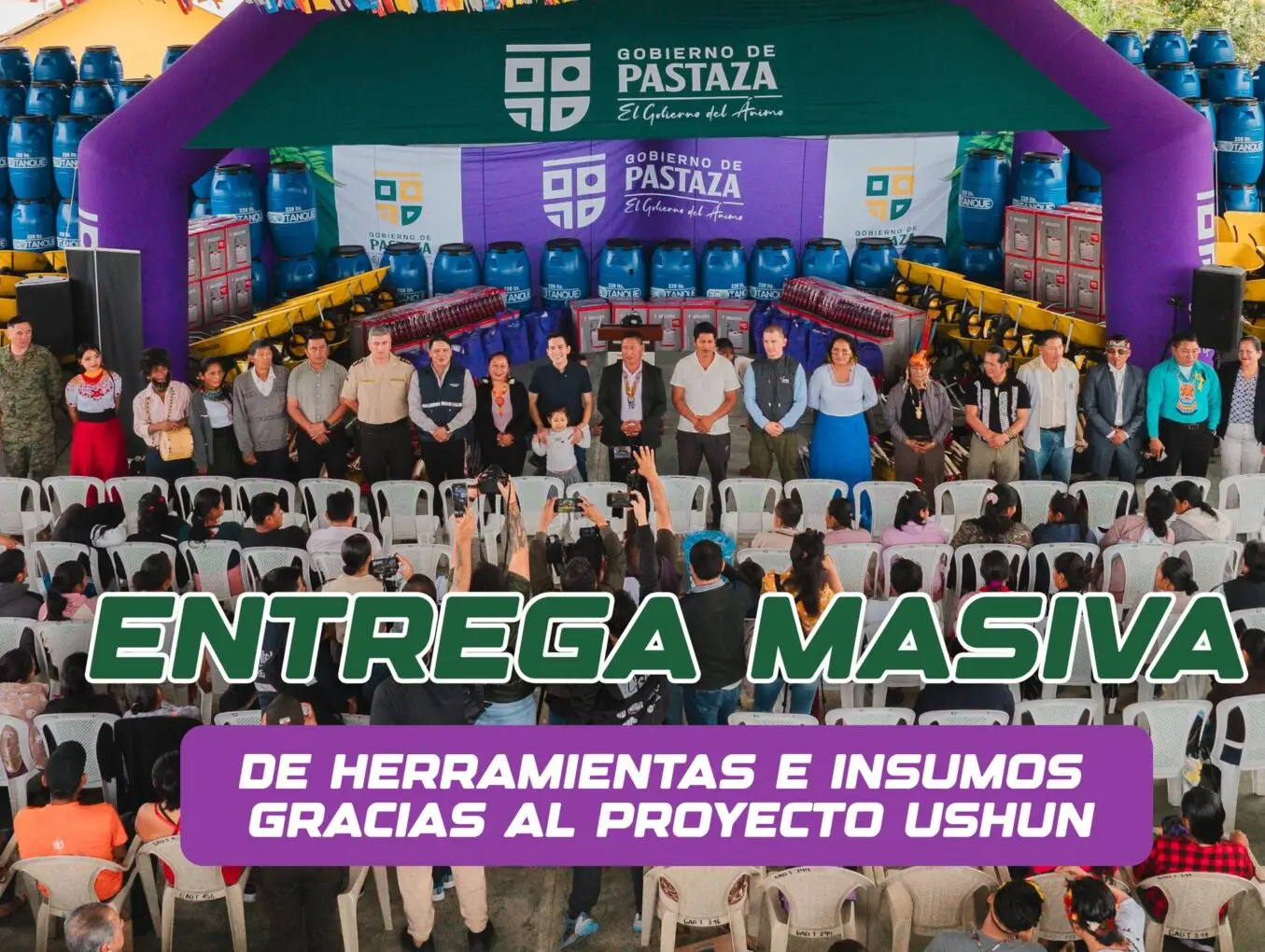 Entrega masiva de herramientas, para y por las comunidades de la Comuna San Jacinto!