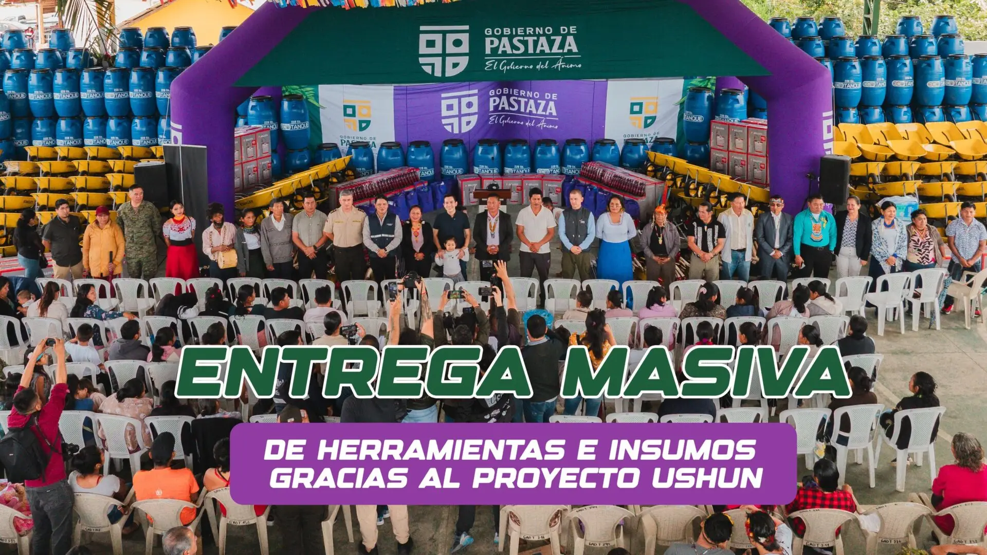 Entrega masiva de herramientas, para y por las comunidades de la Comuna San Jacinto!