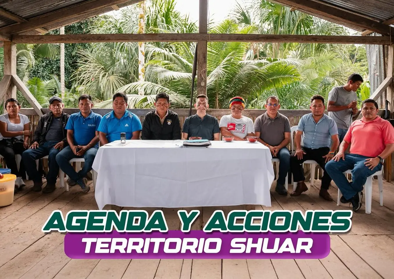 André Granda, prefecto de Pastaza, visitó la comunidad Tuna