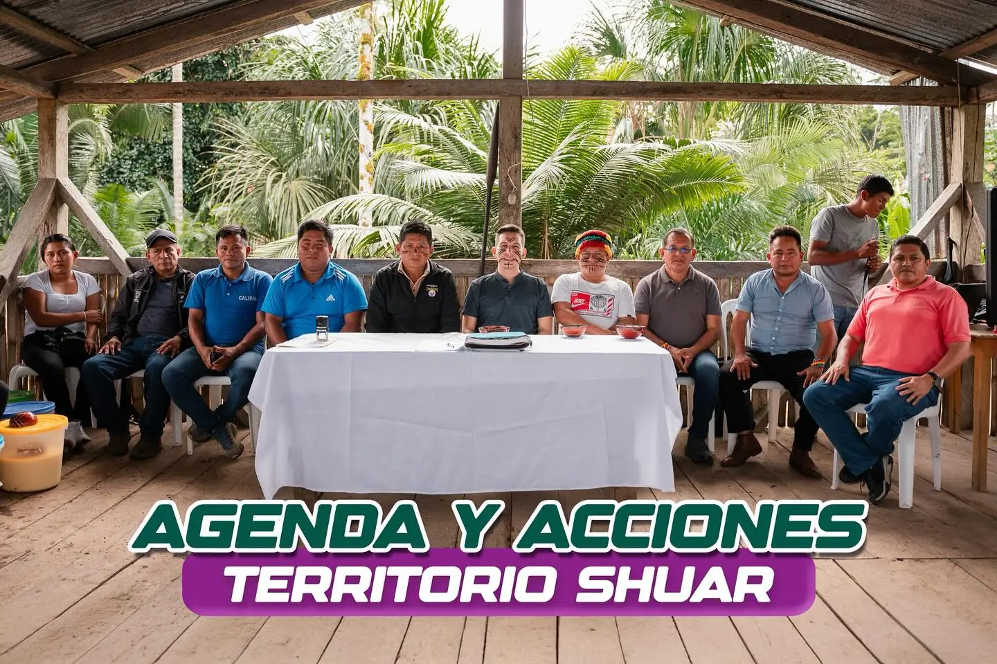 André Granda, prefecto de Pastaza, visitó la comunidad Tuna
