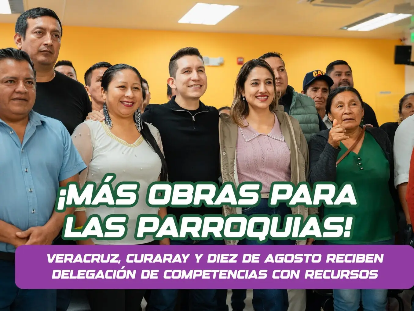 ¡Buenas noticias para Veracruz, Curaray y Diez de Agosto!