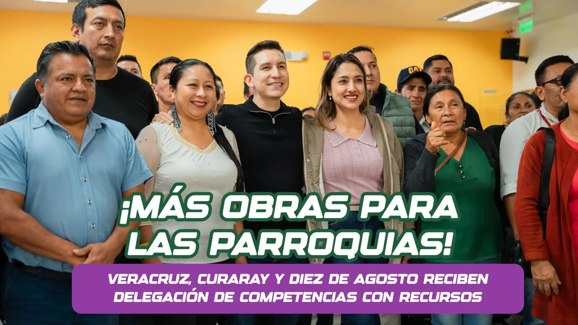 ¡Buenas noticias para Veracruz, Curaray y Diez de Agosto!