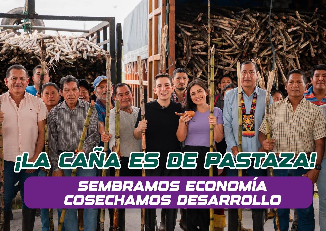 ¡La caña es de Pastaza! "Dulce, robusta, jugosa y de aroma intenso a selva húmeda".