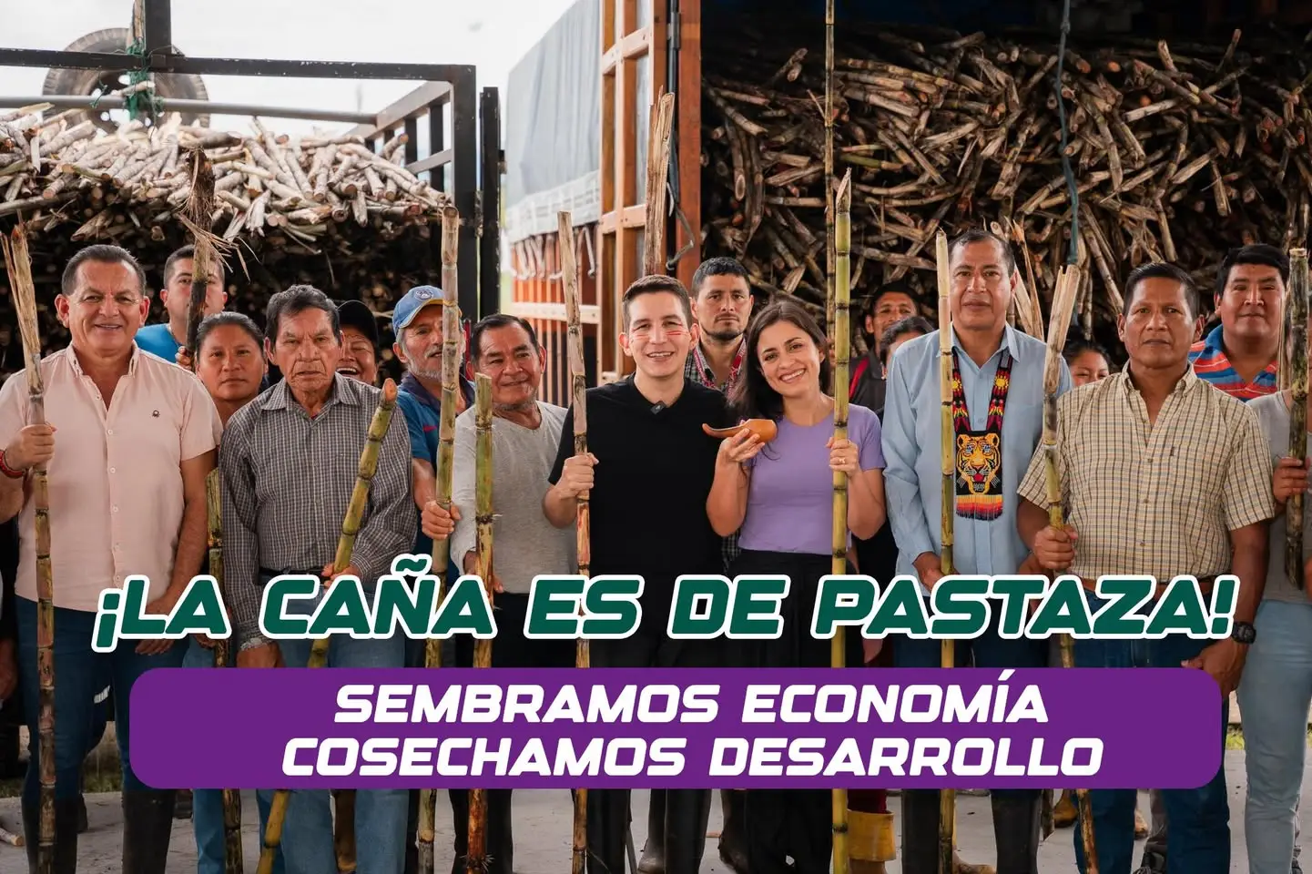 ¡La caña es de Pastaza! "Dulce, robusta, jugosa y de aroma intenso a selva húmeda".