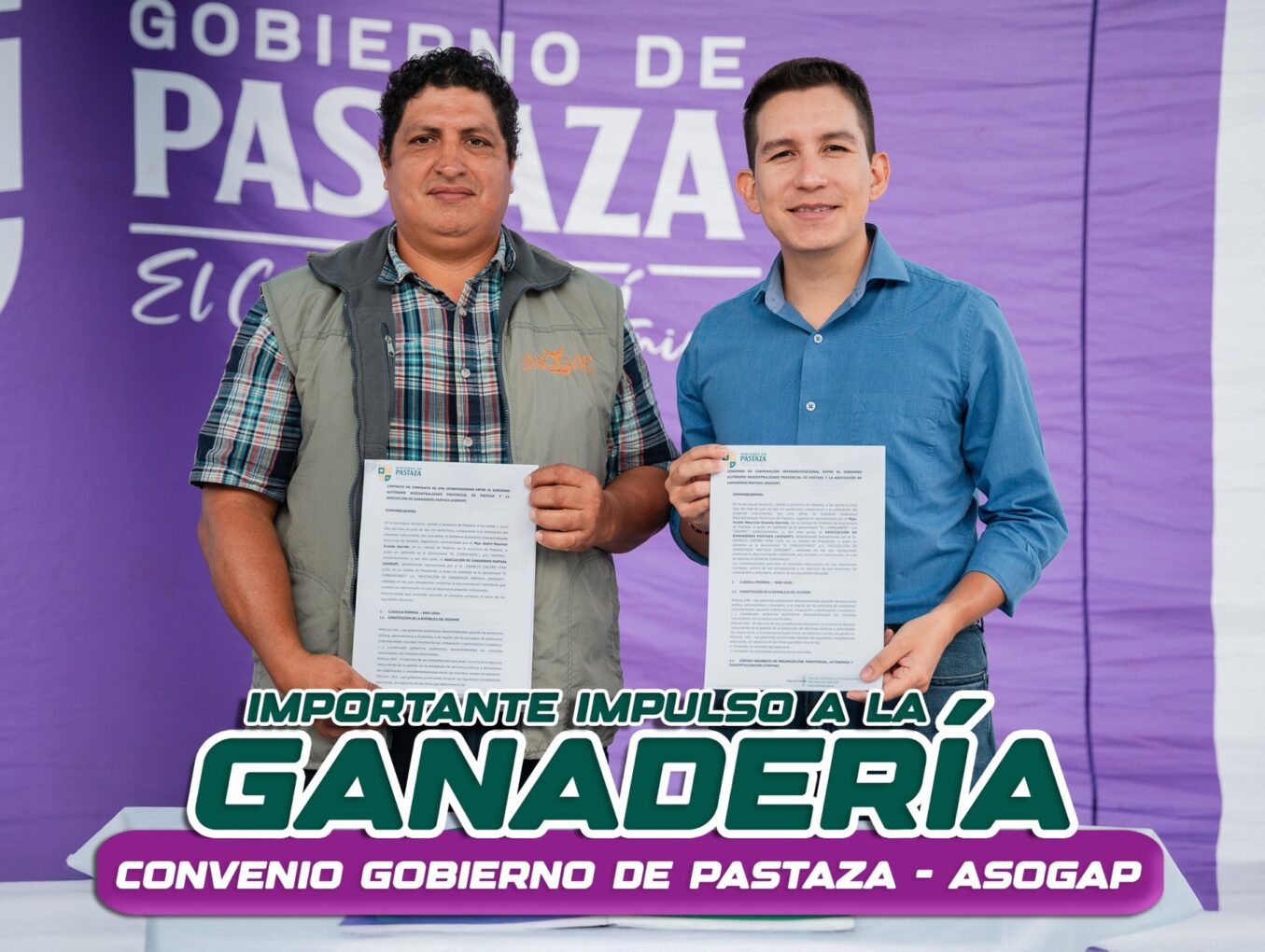 Pastaza invierte en grande por la ganadería: convenio y acción con ASOGAP