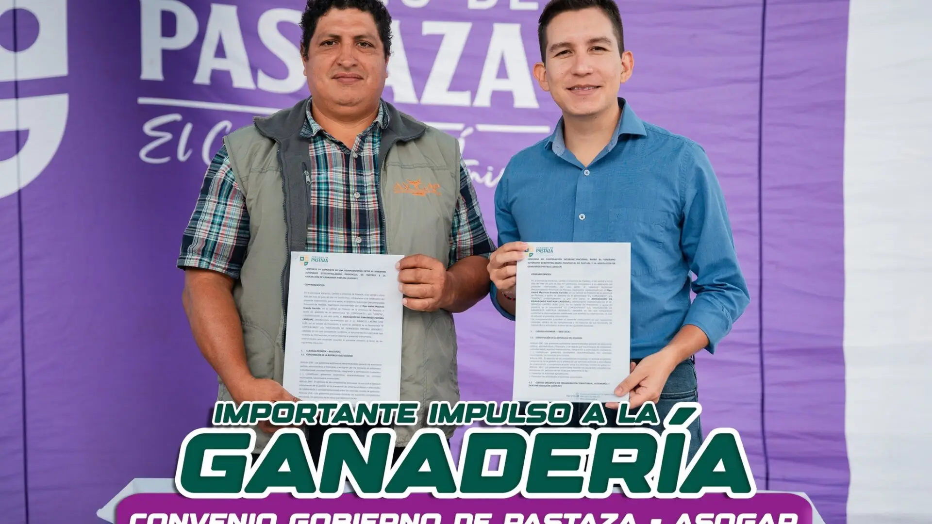 Pastaza invierte en grande por la ganadería: convenio y acción con ASOGAP