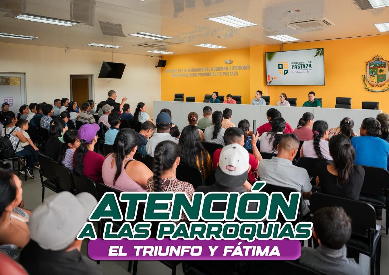 Fátima y El Triunfo estuvieron presentes en una mesa de trabajo con el prefecto de Pastaza.
