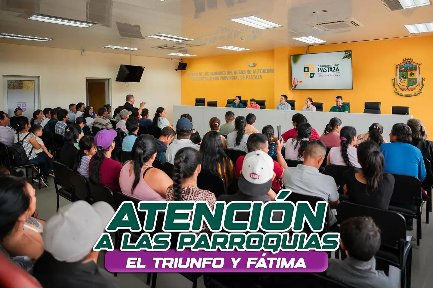 Fátima y El Triunfo estuvieron presentes en una mesa de trabajo con el prefecto de Pastaza.