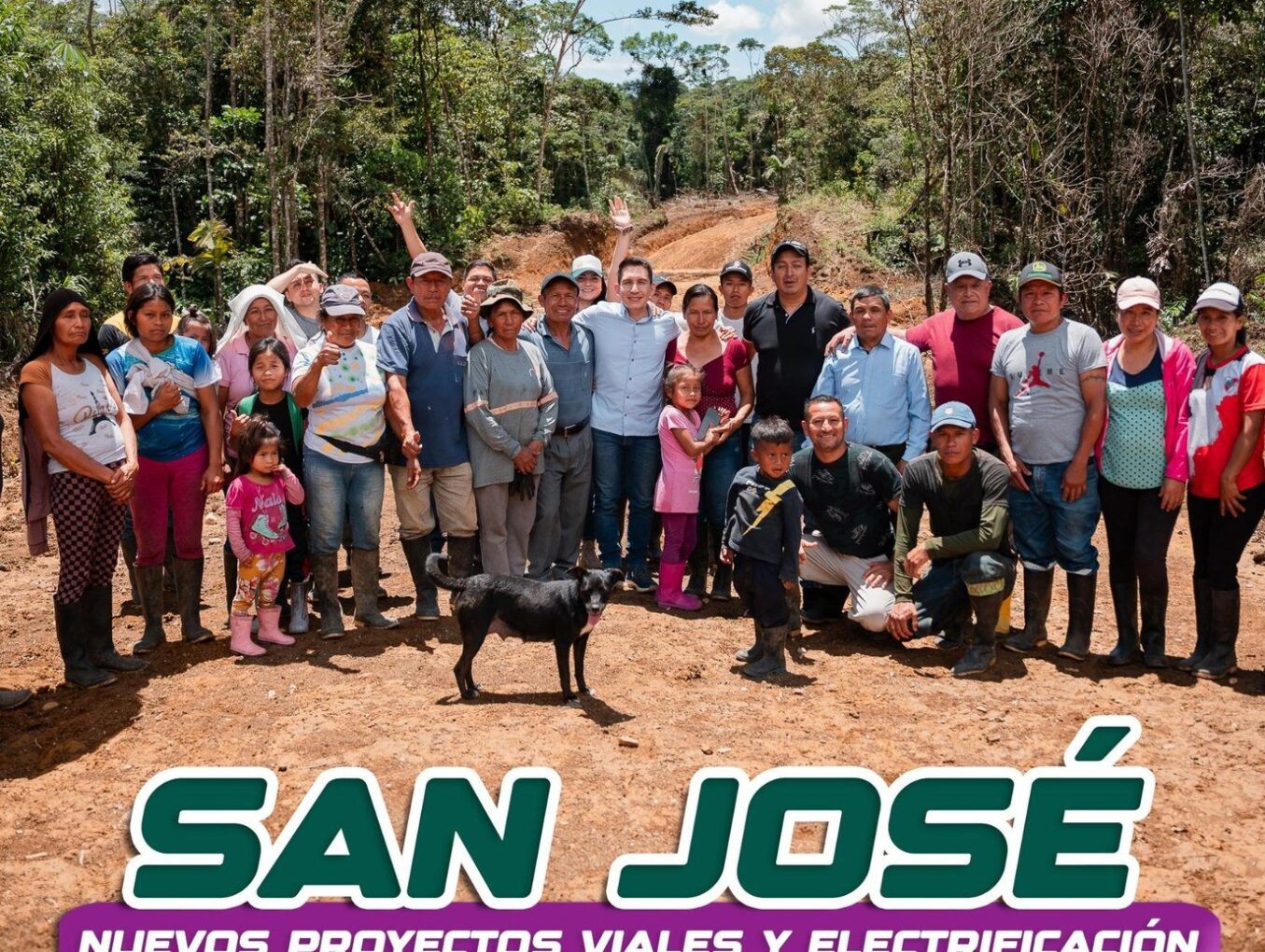 Gobierno de Pastaza: Electrificación, afirmados y estudios para asfaltado, llegamos a más comunidades en San José