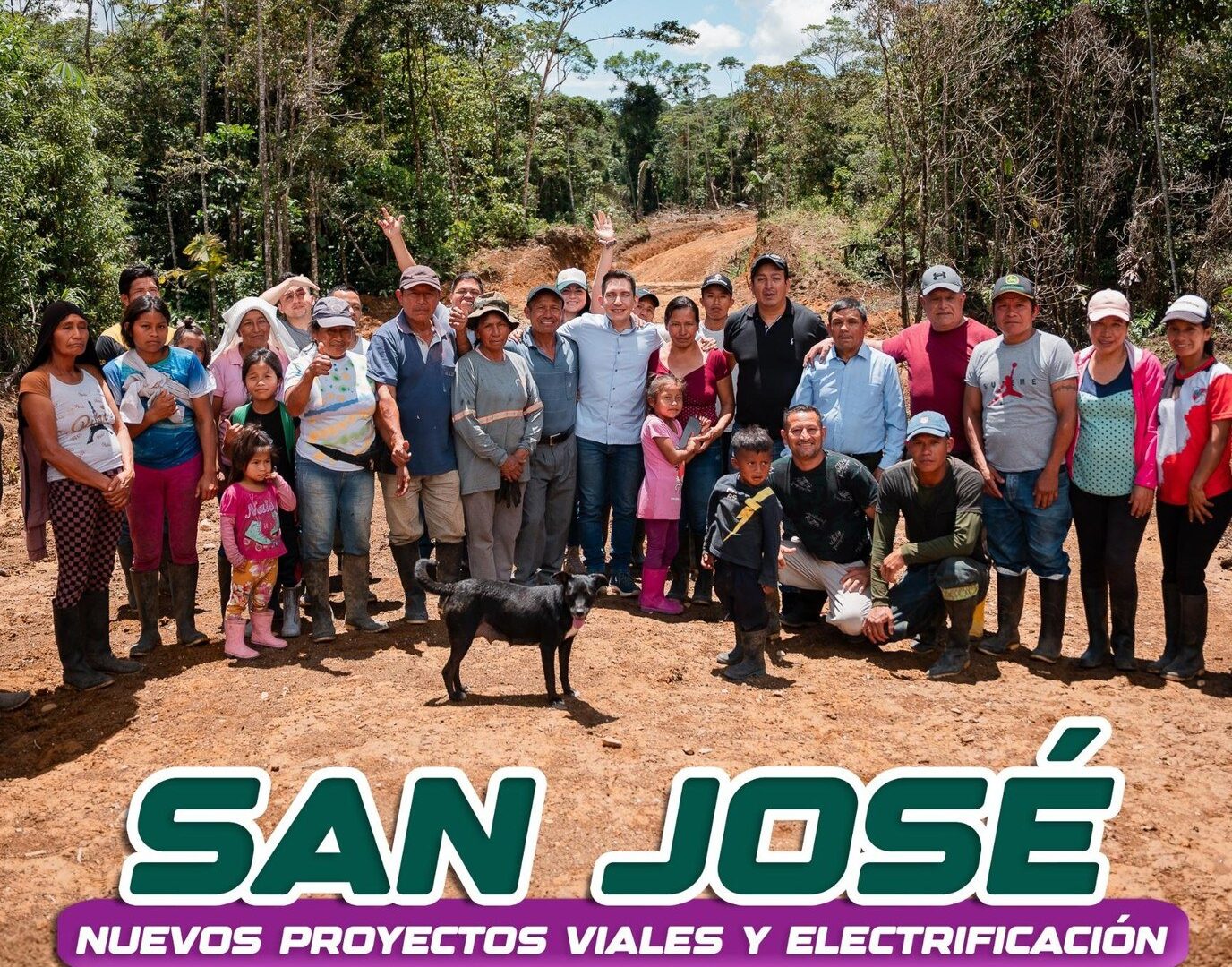 Gobierno de Pastaza: Electrificación, afirmados y estudios para asfaltado, llegamos a más comunidades en San José