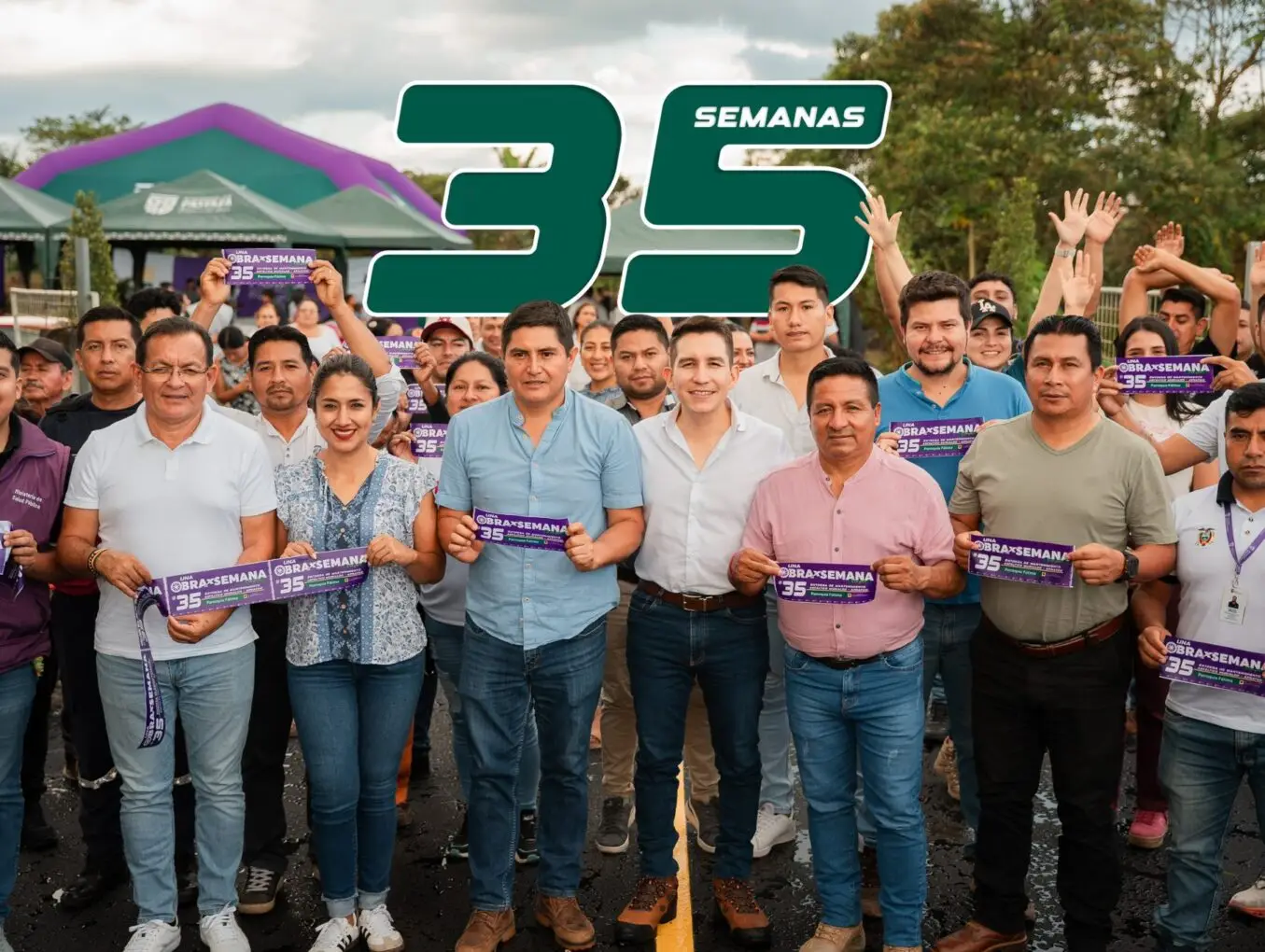 Acceso vial hacia el centro de acopio de la Asociación de Productores de Naranjilla y Frutales Amazónicos Murialdo (APNAFAM).