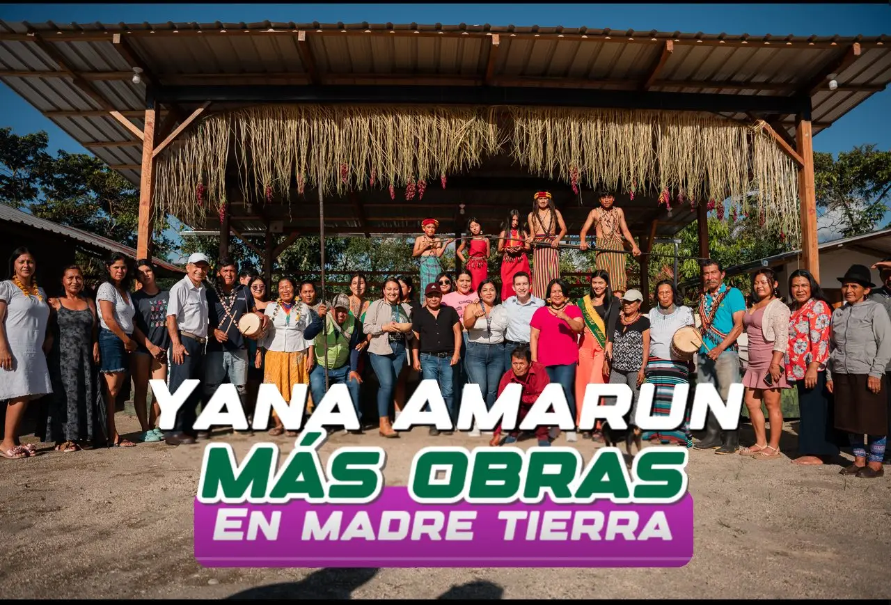 La comunidad Yana Amarun, celebró con gratitud y alegría la entrega del Escenario y Espacio Comercial.