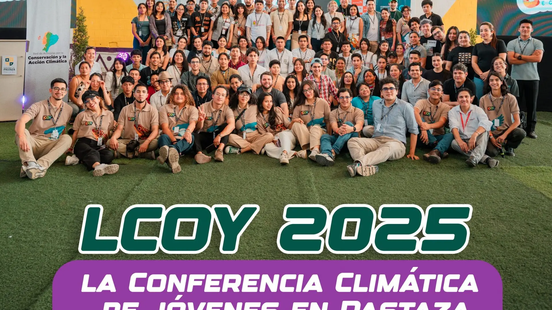 El prefecto André Granda animó a las juventudes en el LCOY Ecuador 2025 a liderar la acción climática.