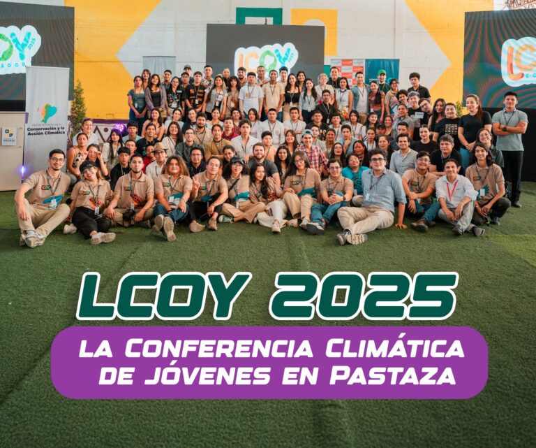 El prefecto André Granda animó a las juventudes en el LCOY Ecuador 2025 a liderar la acción climática.