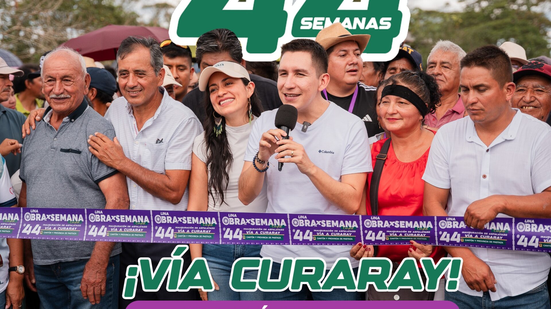 11,3 kilómetros de asfalto en la vía a curaray