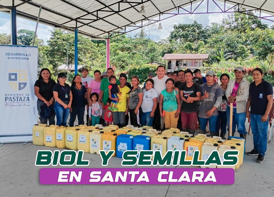Entrega de 800 litros de biofertilizante (Biol) y la entrega y siembra de 2.000 semillas de papa china