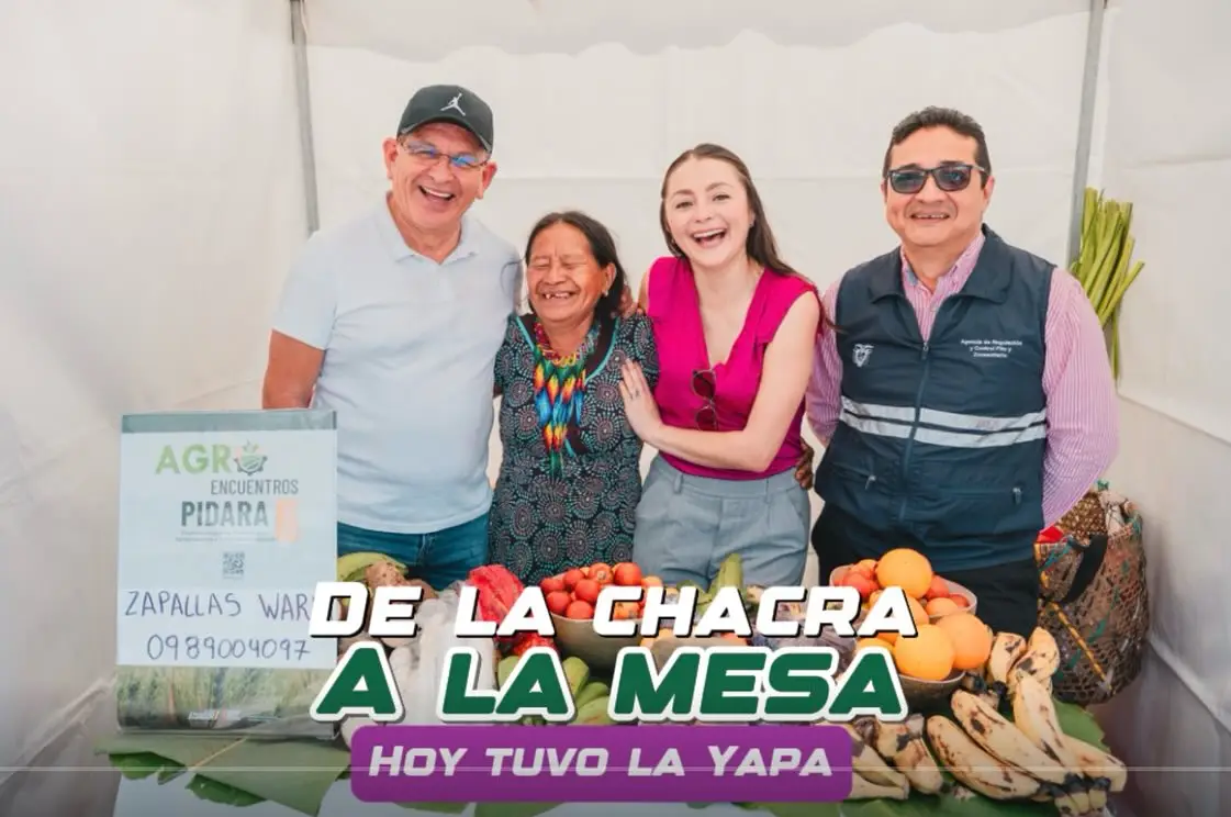 La feria del Gobierno de Pastaza De la Chacra a la Mesa y el proyecto del Ministerio de Agricultura