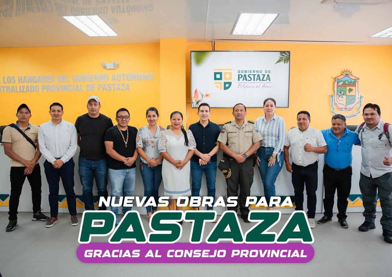 Un puente, un estadio y dos patrulleros; más obras para Pastaza