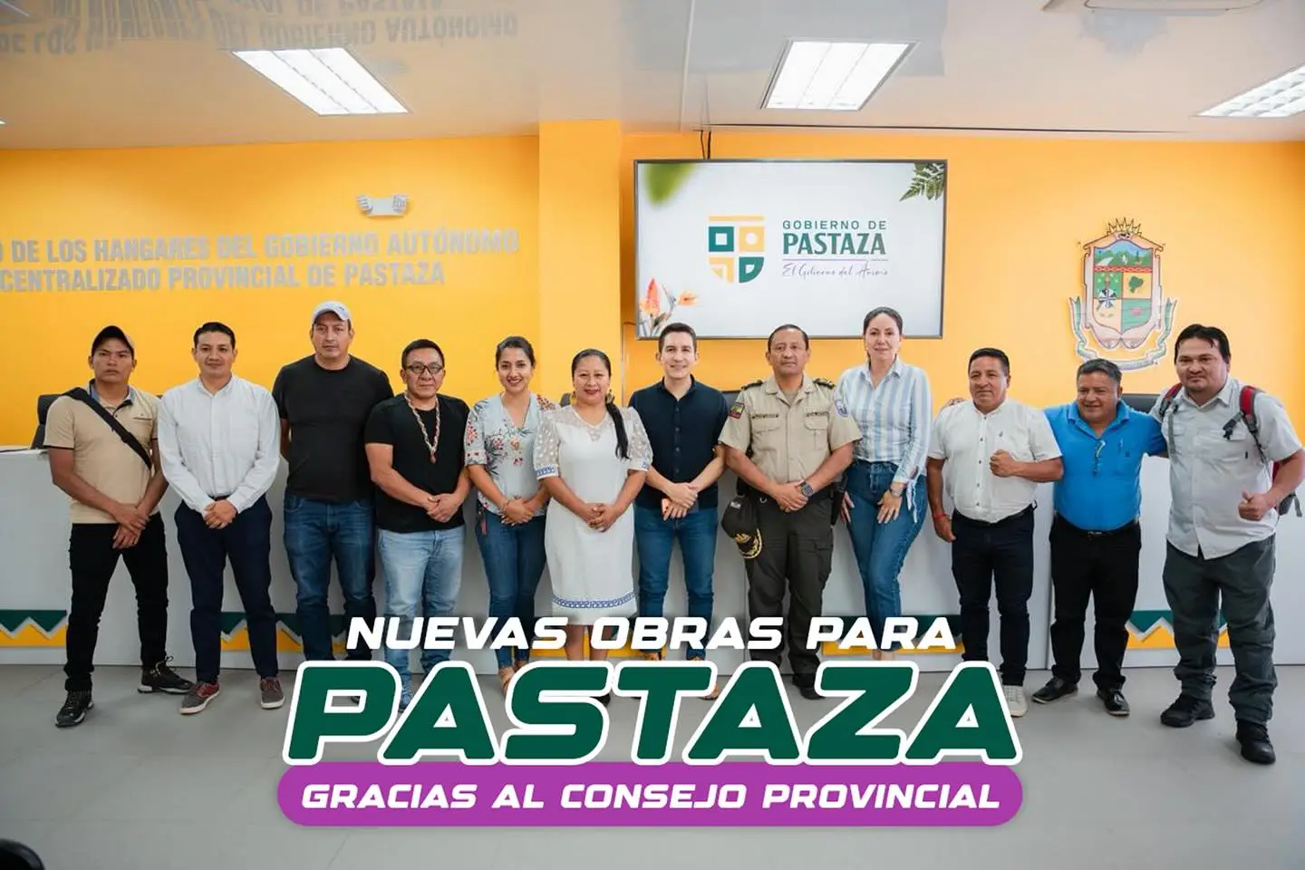Un puente, un estadio y dos patrulleros; más obras para Pastaza