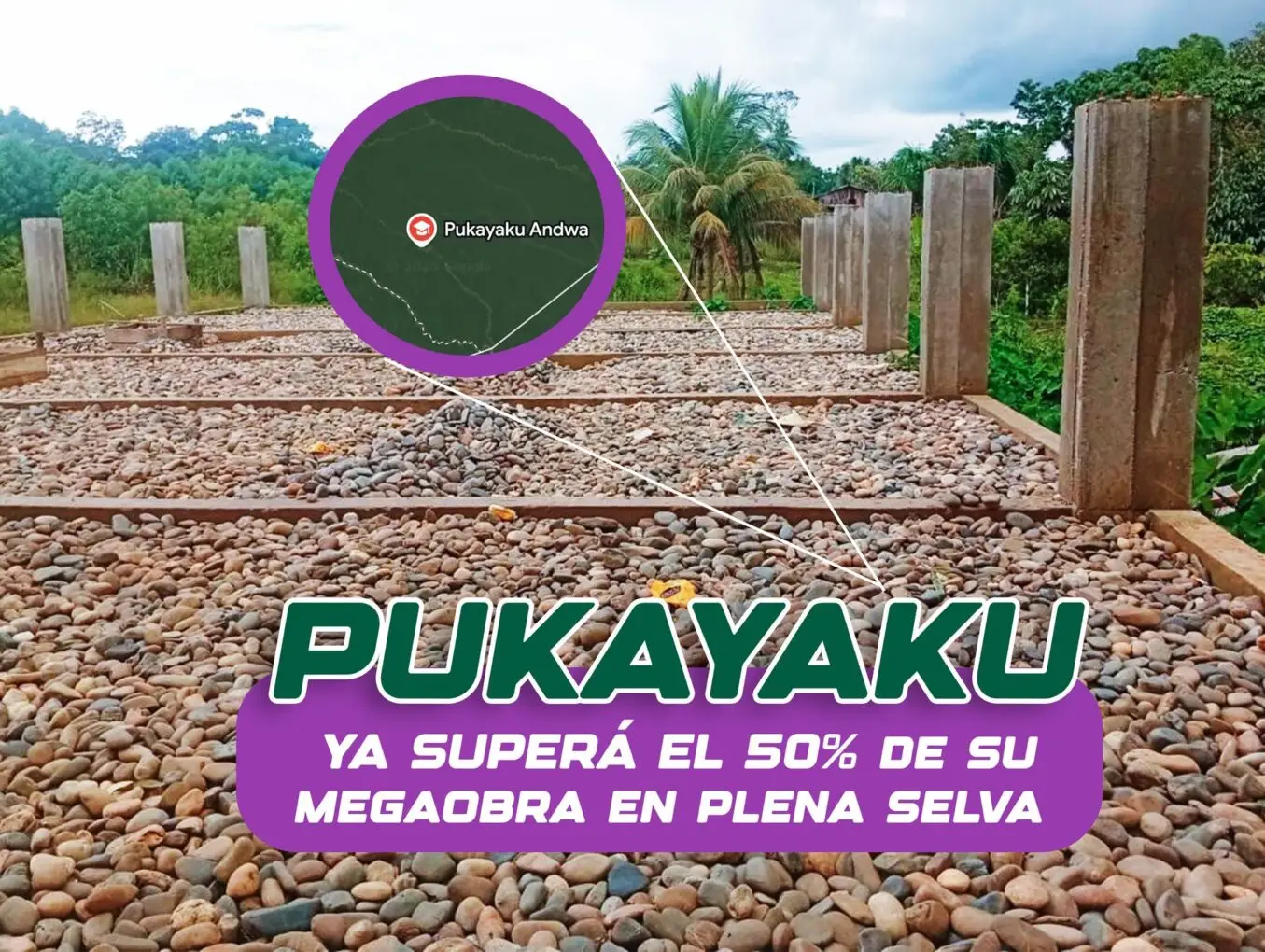Promesa cumplida, las obras llegan al corazón de la selva de Pastaza! Celebramos a Montalvo