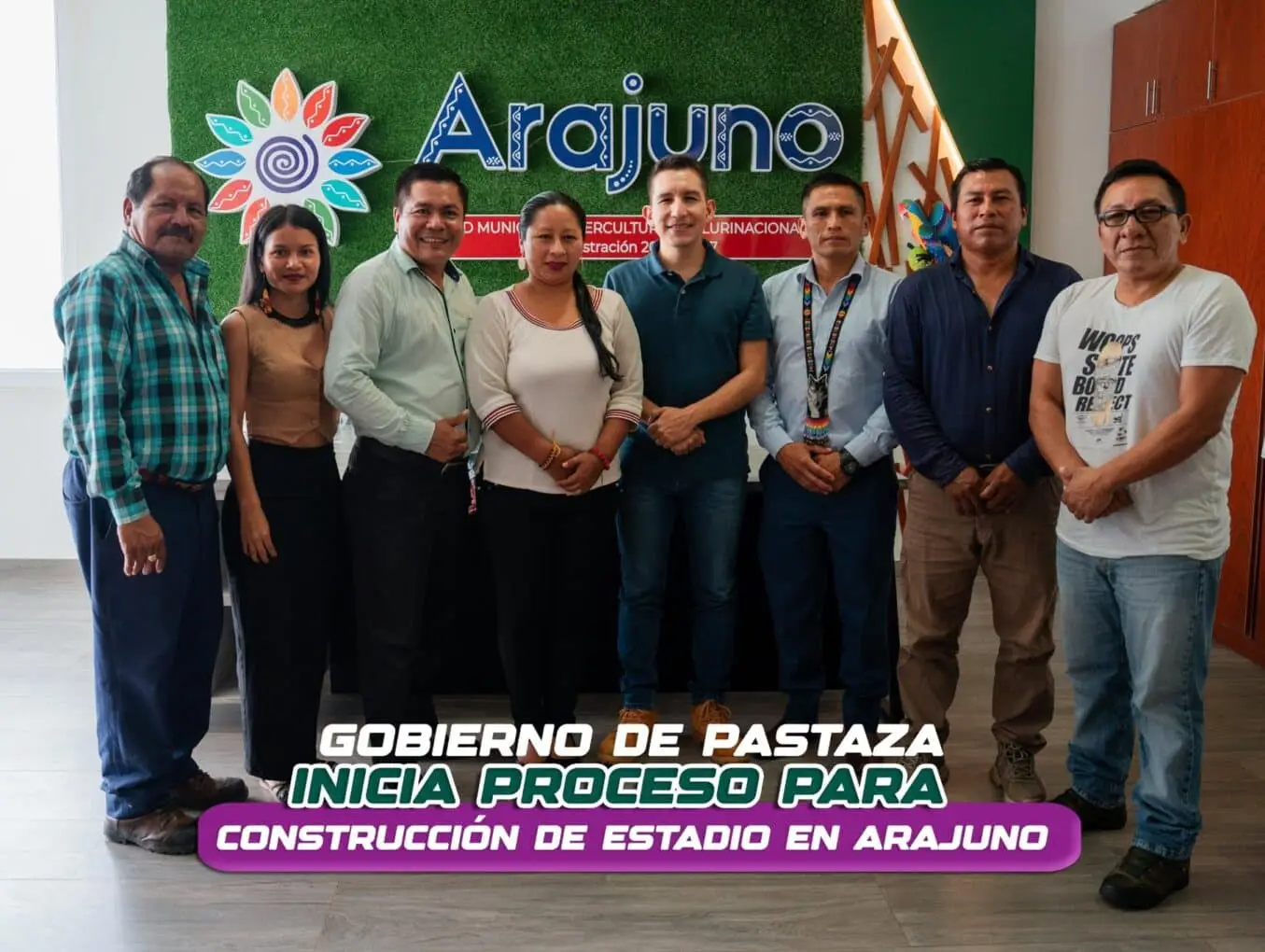 Arajuno avanza con respaldo institucional para el nuevo estadio.