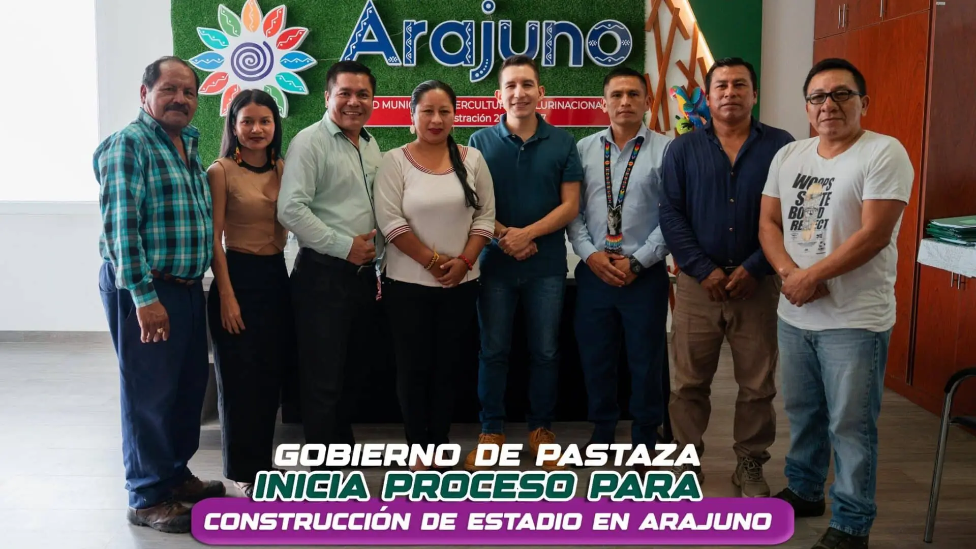 Arajuno avanza con respaldo institucional para el nuevo estadio.